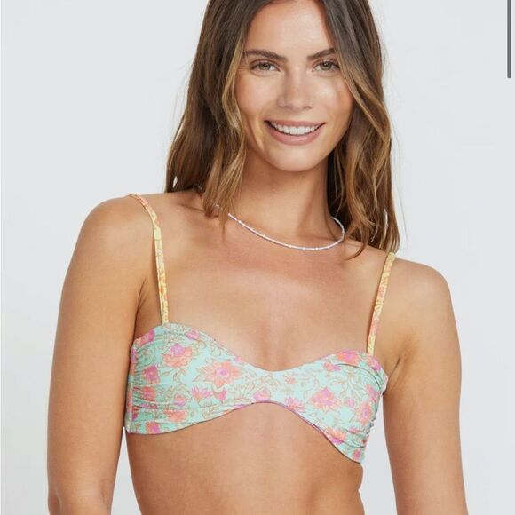 Billabong Folk Story Trillet Reversible Bikini Top - Picture 1 of 9